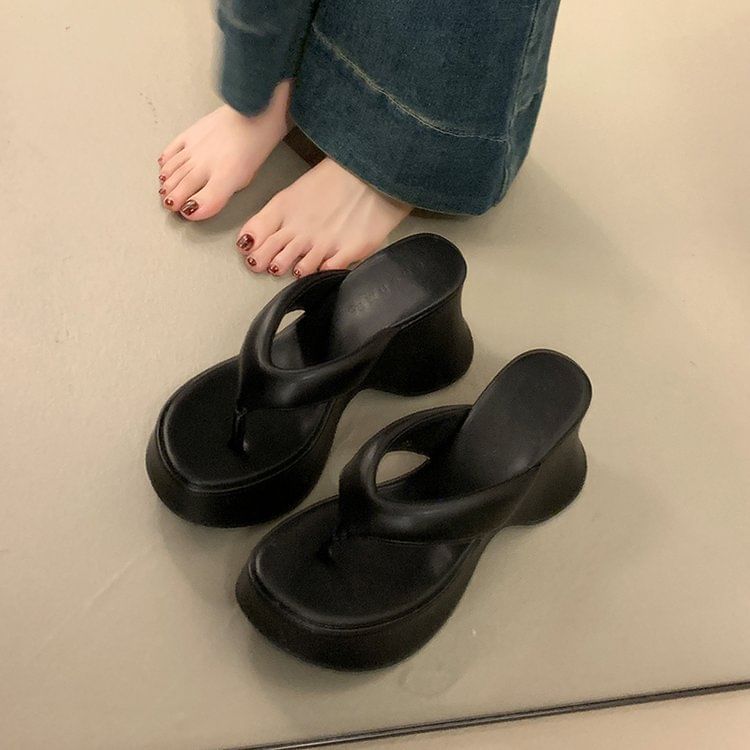 Heel Platform Wedge Flops Flip