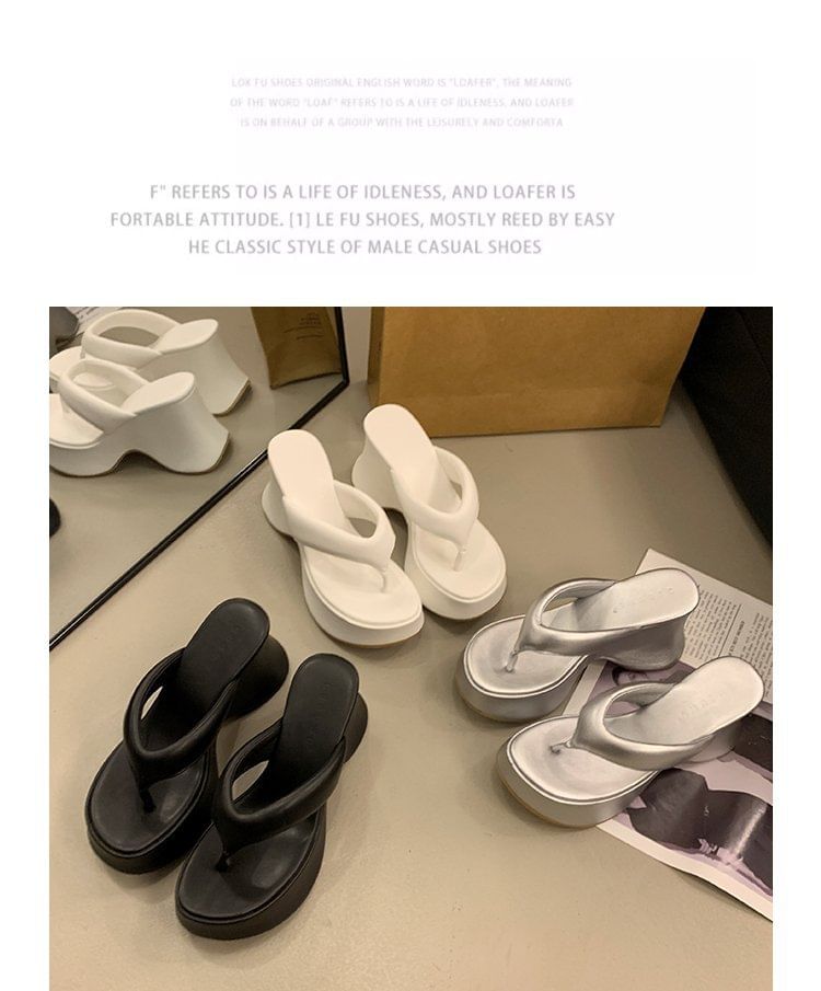 Heel Platform Wedge Flops Flip