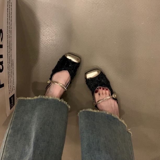 Mules Jane Toe Mary Cap