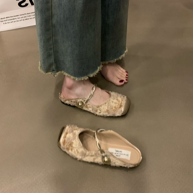 Mules Jane Toe Mary Cap