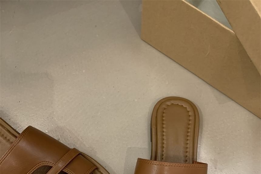 Flat Toe Slide Loop Sandals