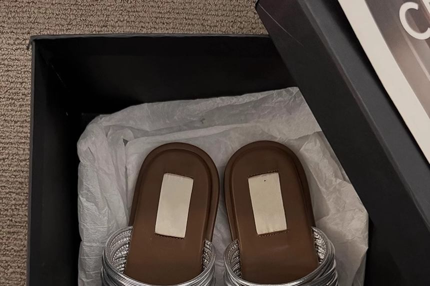 Sandals Slide Loop Flat Toe