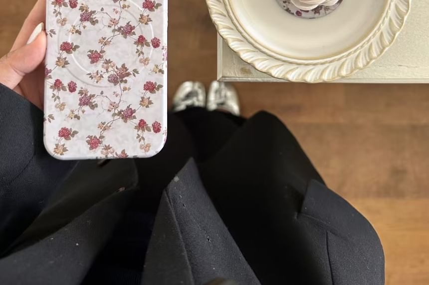 with Case (Compatible MagSafe) Phone Magnetic Floral