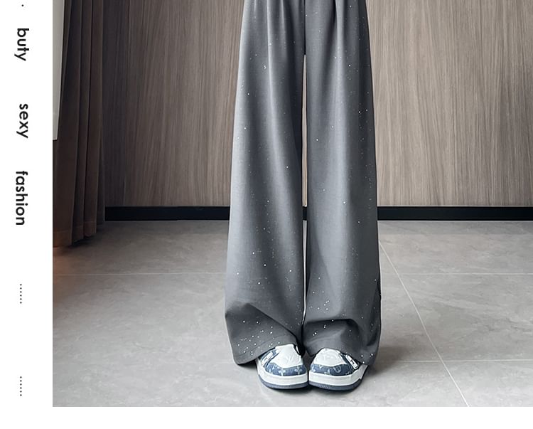 Pants Leg Designs) Wide Panel Lace (Various Sequin Waist Dress High