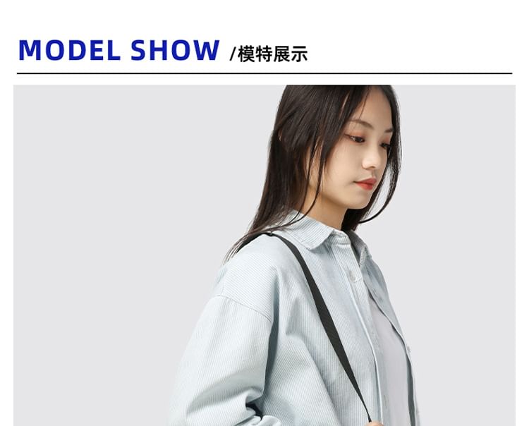 Crossbody Nylon Lettering Bag Print