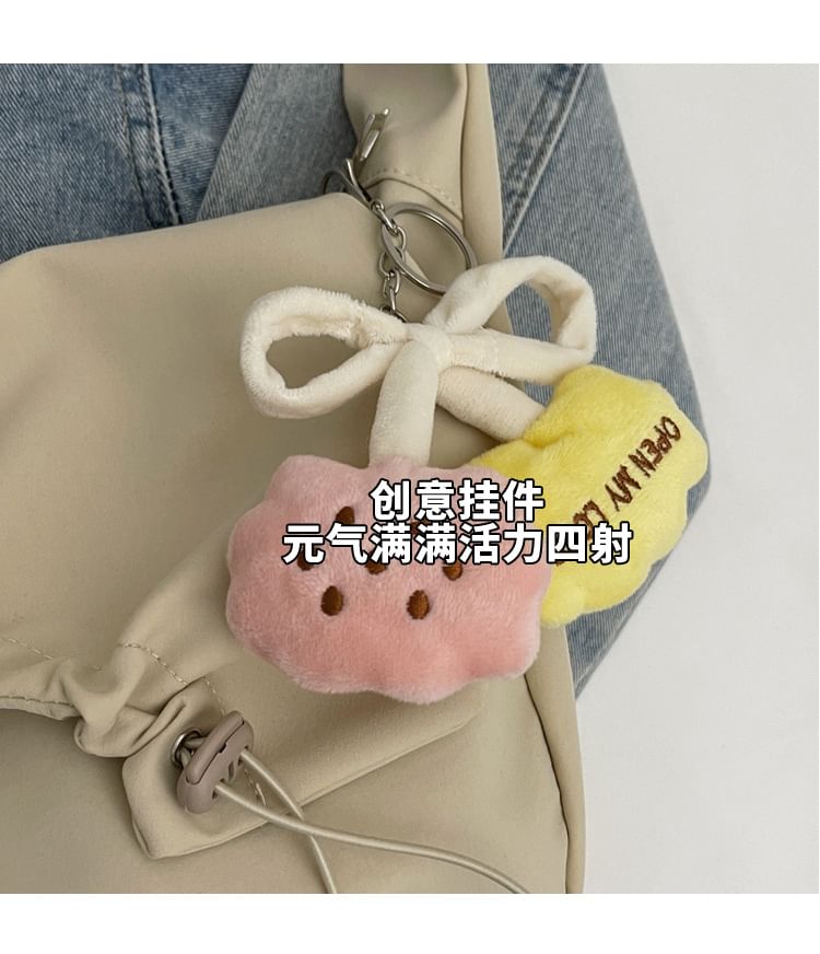 Drawstring Bag Plain Crossbody Flap