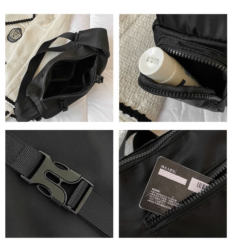 Crossbody Multi-Pocket Nylon Bag