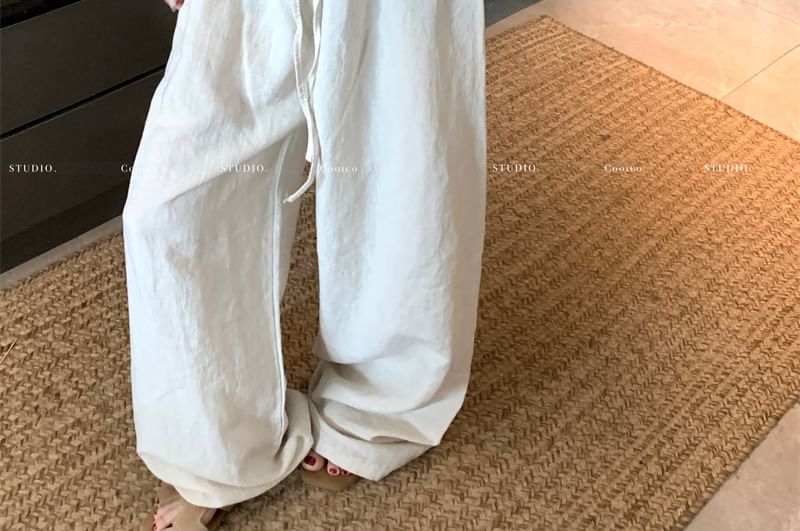 Scoop Plain Short-Sleeve Neck Beaded T-Shirt Sheer