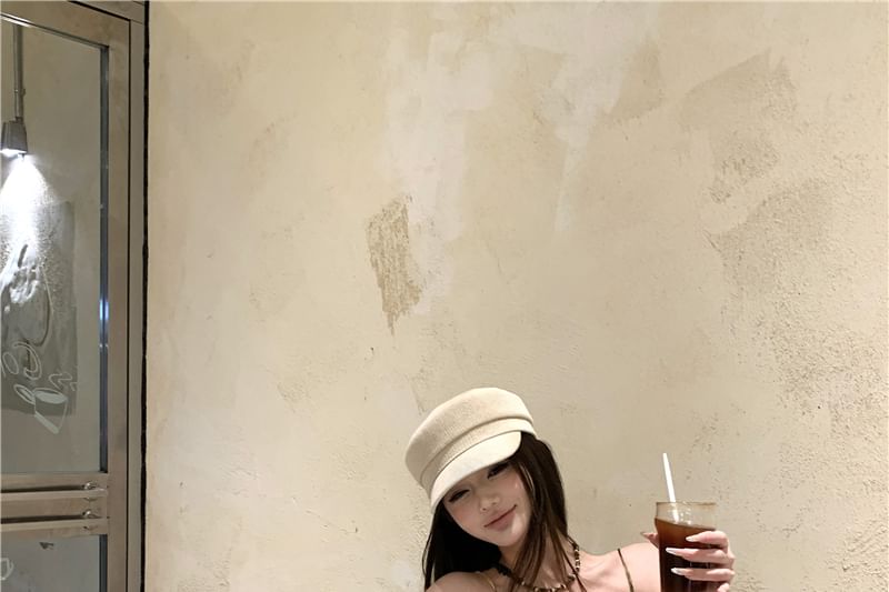 Top Camisole Patterned Print Asymmetrical