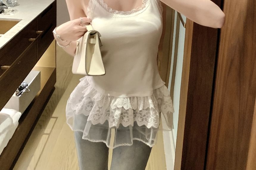 Camisole Lace Trim Top