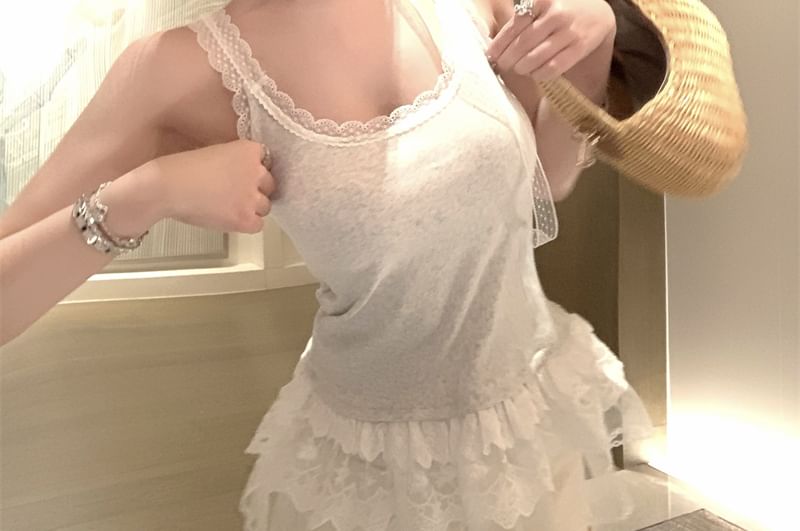 Camisole Lace Trim Top