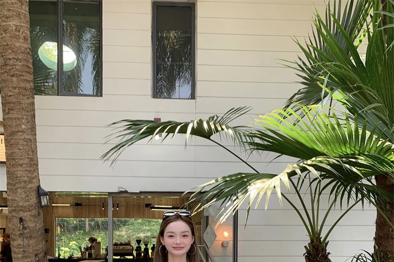 Tube Ruffle Top Trim Lace Plain