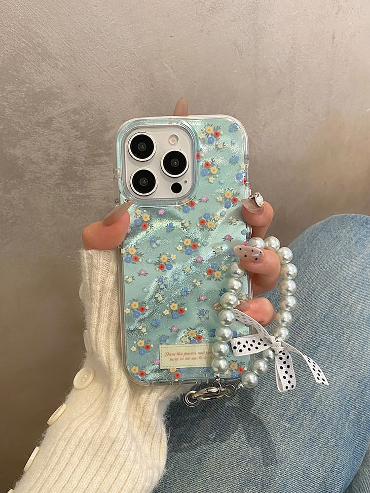 Case Strap Set Floral Phone /