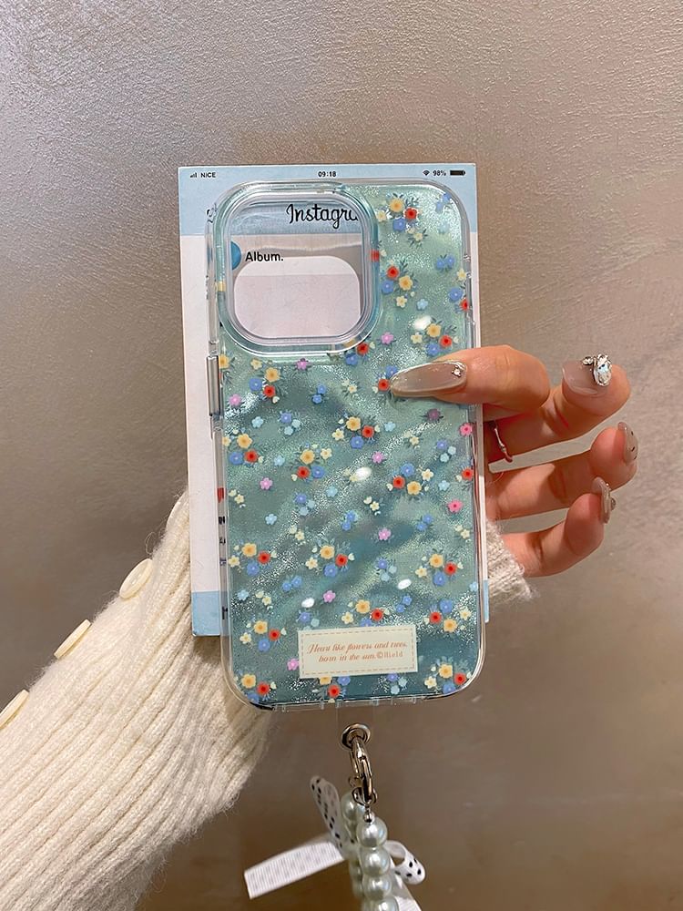 Case Strap Set Floral Phone /