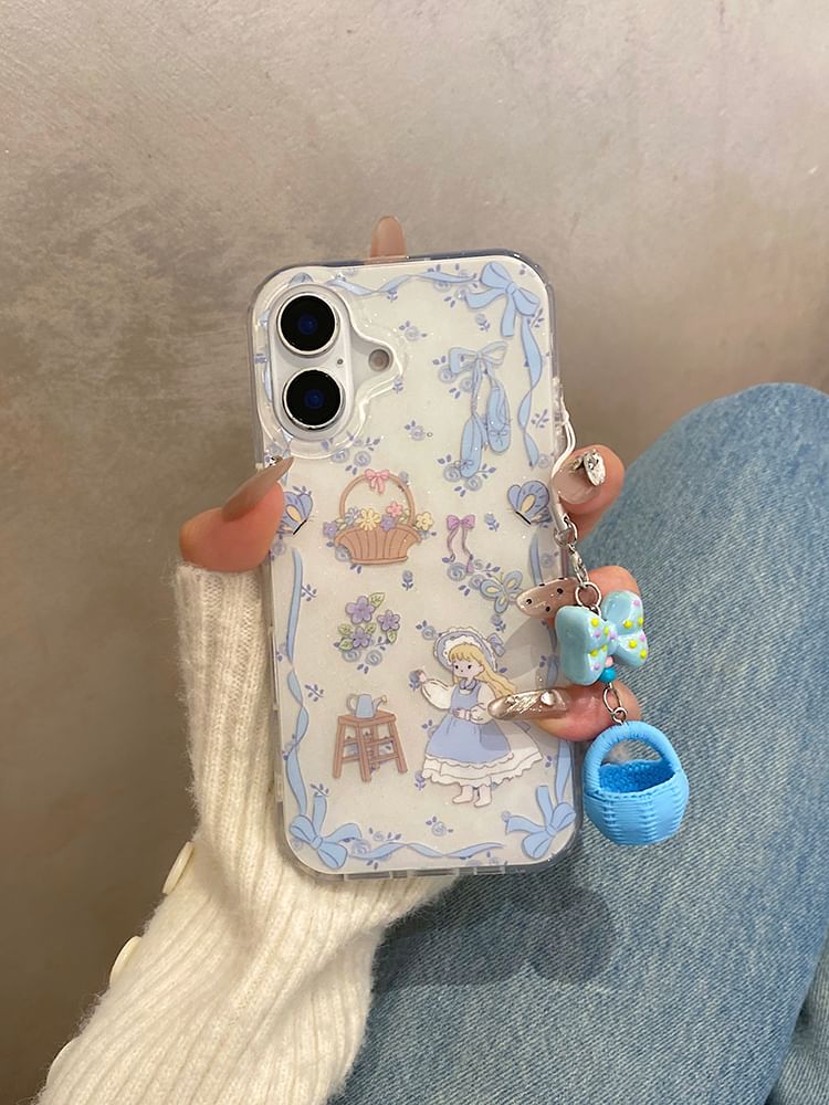 Phone Girl Charm / Case Set