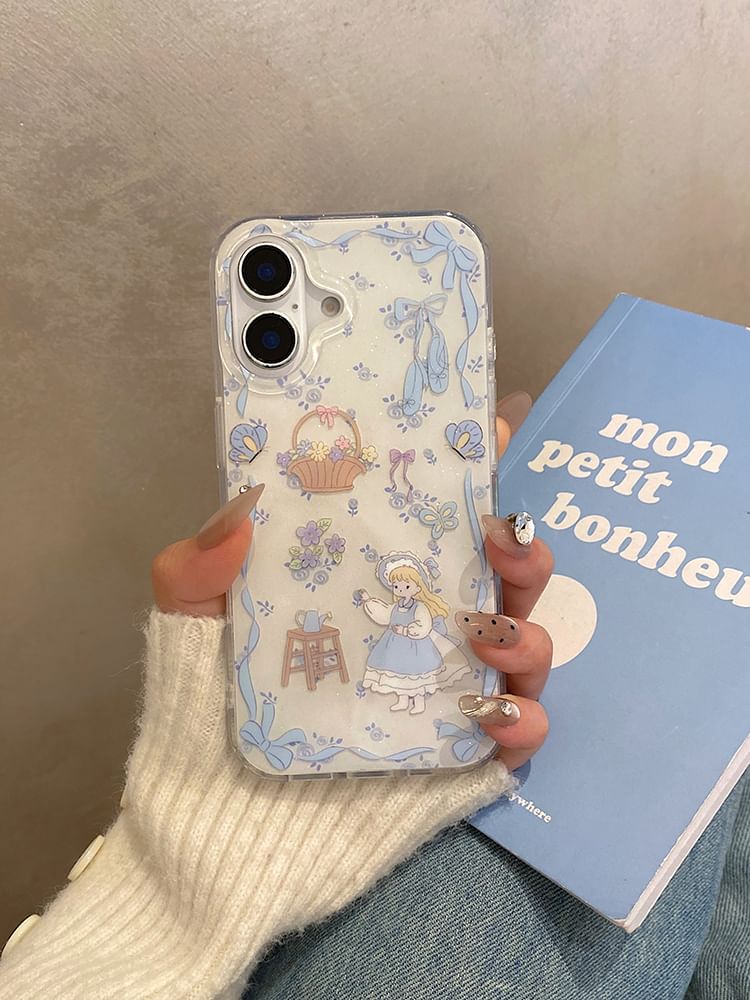 Phone Girl Charm / Case Set