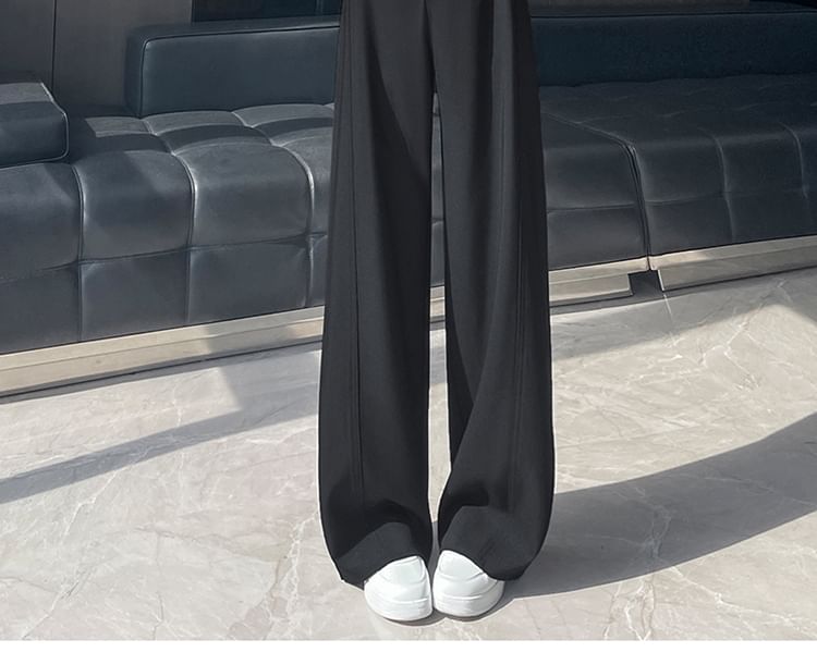 High Wide Leg (Various Pants Waist Suit Plain Designs)