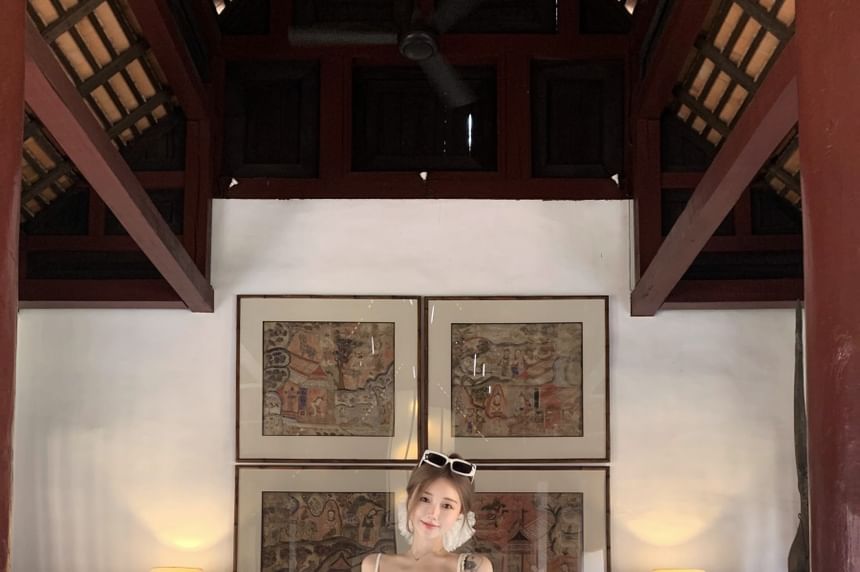 A-Line Lace Top Maxi Trim Camisole Skirt / Waist Plain High Peplum