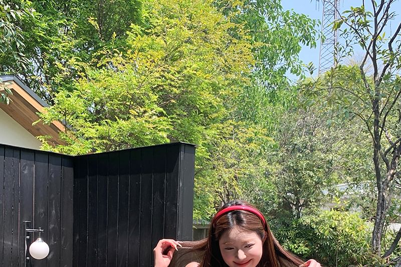 Shirt Shirred Halter-Neck Striped Button-Up