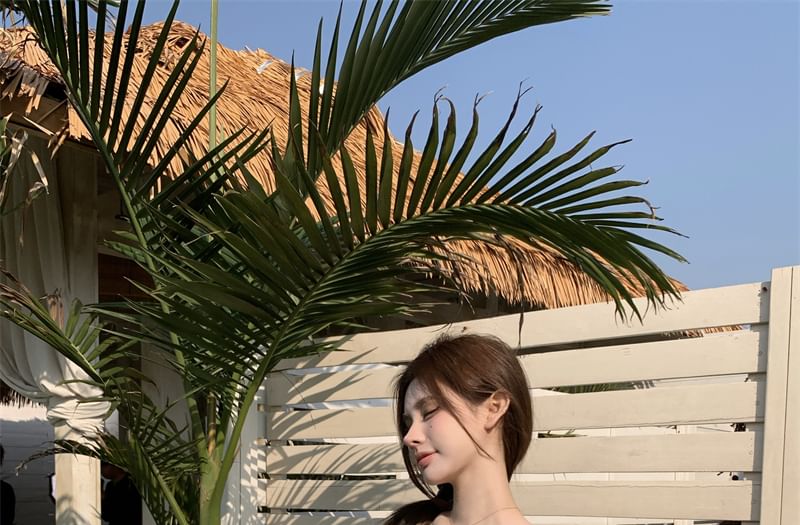 Crop Floral Top Off-Shoulder