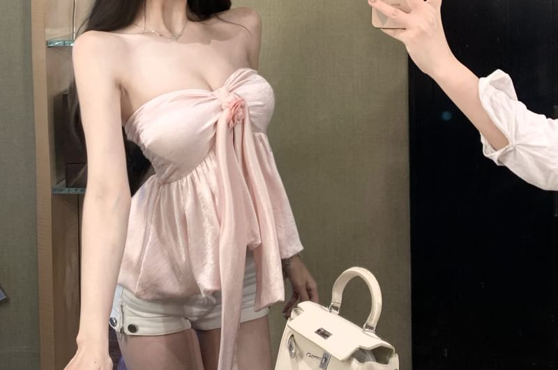 Tube Plain Floral Top