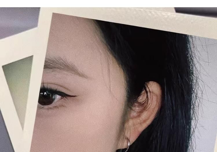 Rhinestone / Clip-On Earring Gingko Drop