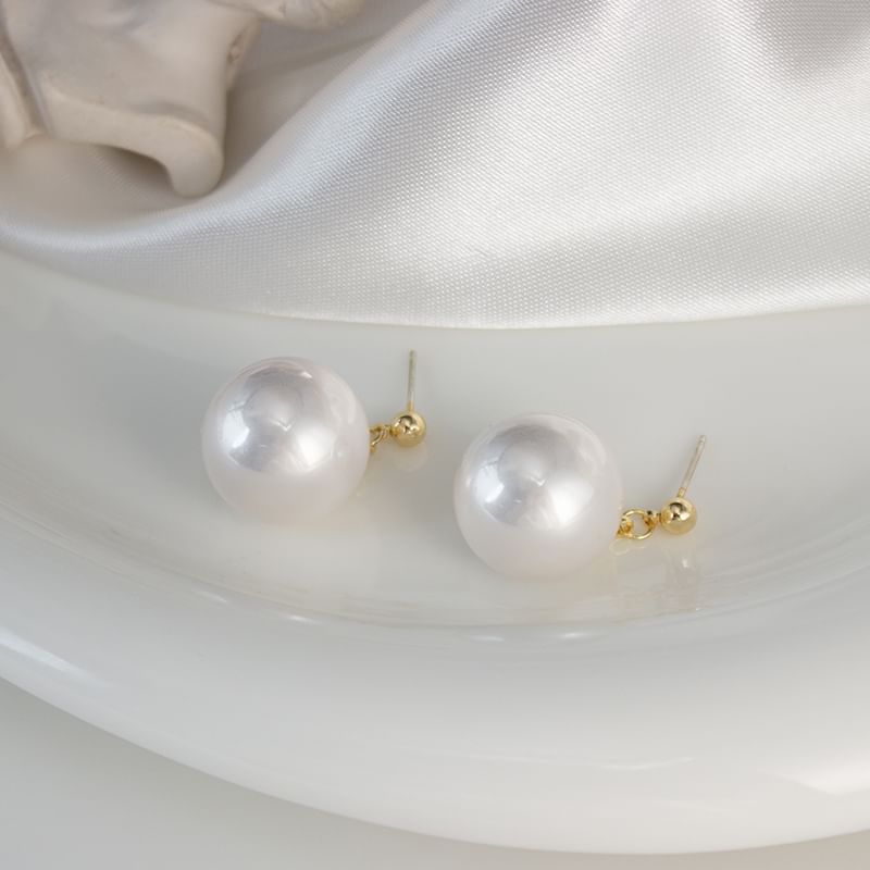 / Pearl Clip-On Faux Earring Drop