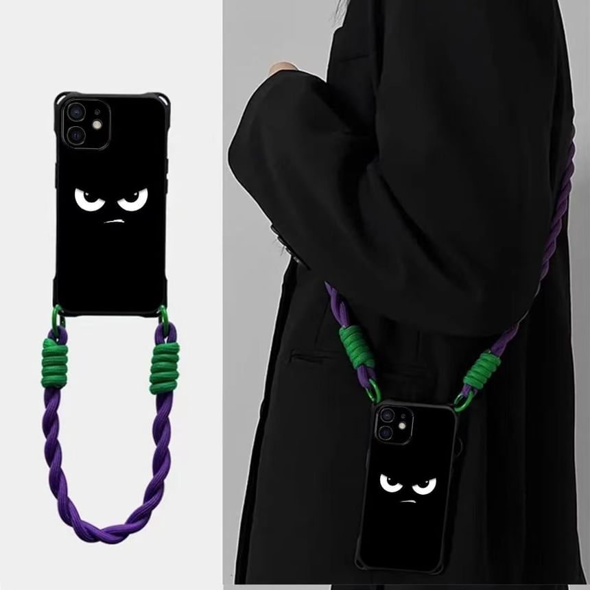 Case Lanyard / Set Phone Eye Cartoon Strap