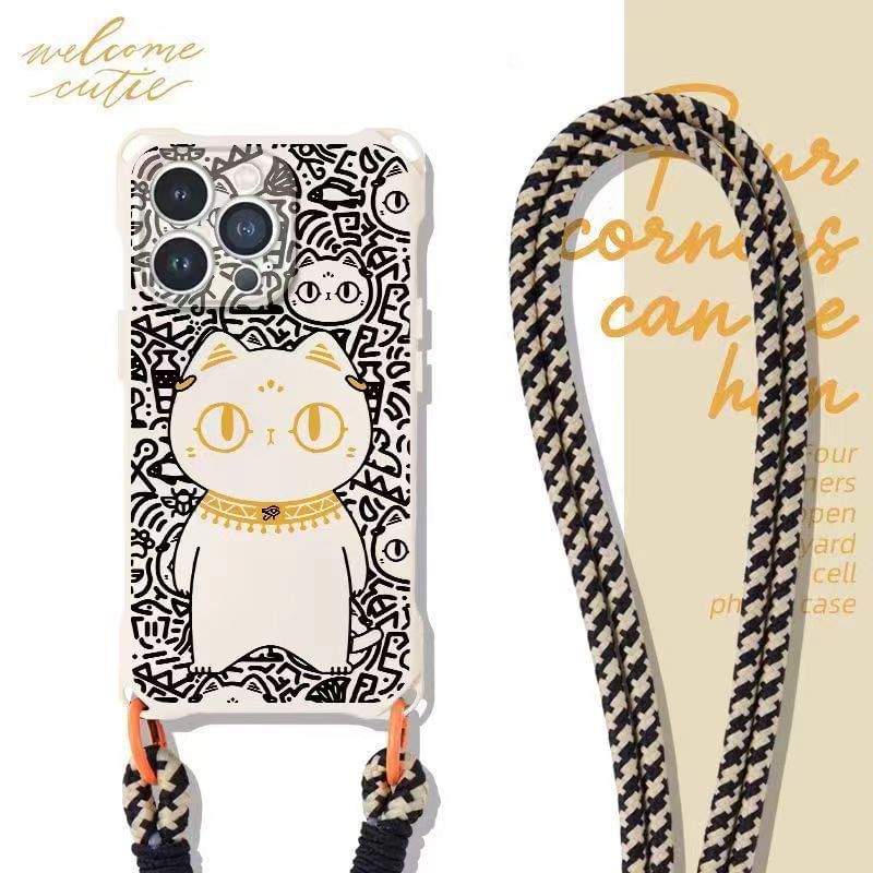 Strap Lanyard Case Phone Set / Cat