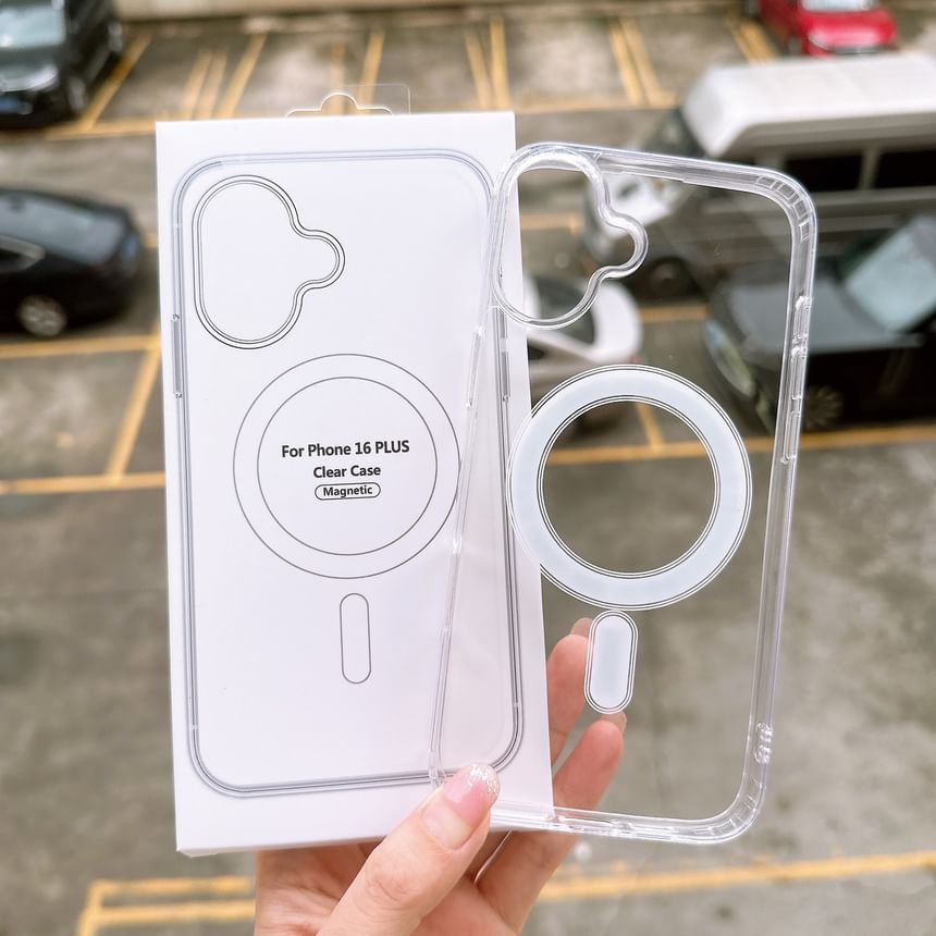 with Case MagSafe) Phone Transparent (Compatible Magnetic