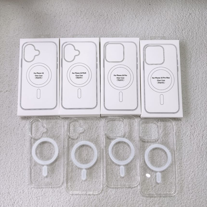 with Case MagSafe) Phone Transparent (Compatible Magnetic