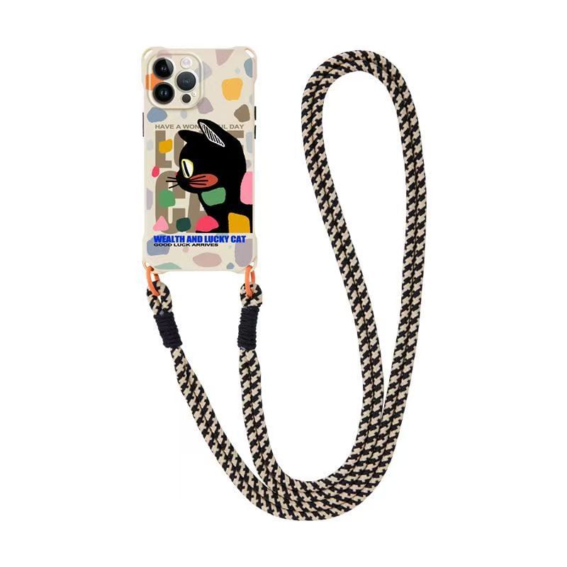 Case Phone Set / Strap Cat Lanyard
