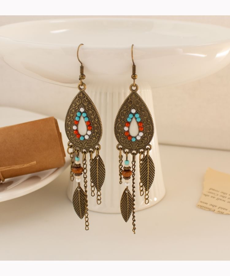 Designs) Leaf Chandelier (Various Alloy Ear Cuff / Earring