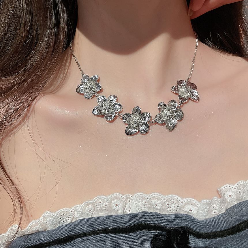 Floral Alloy Choker (Various Designs)