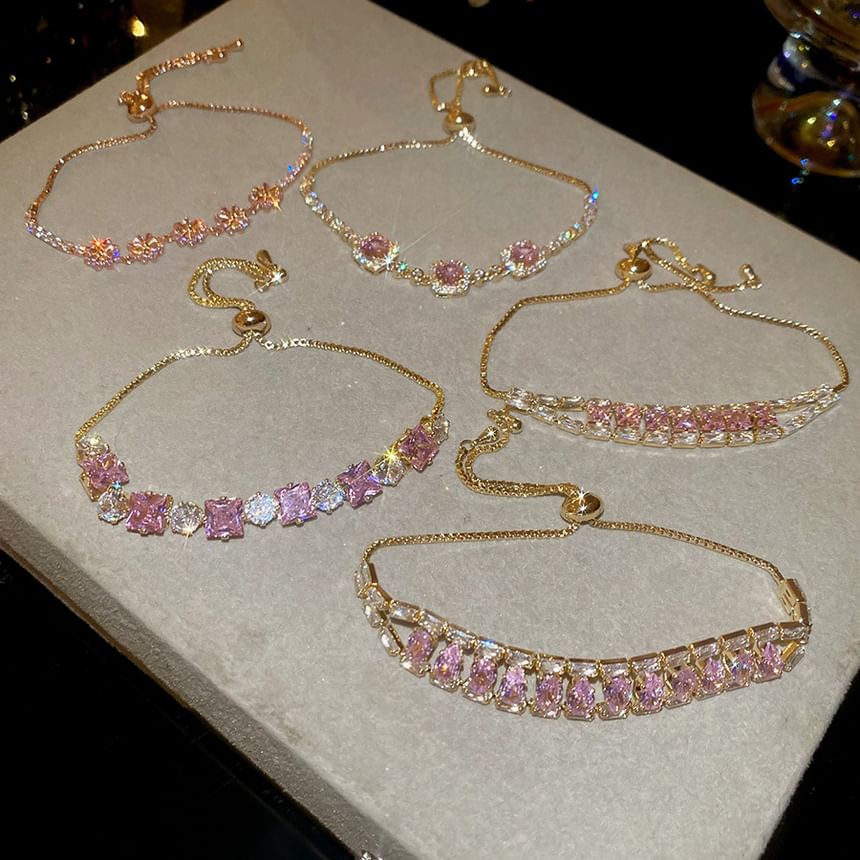 Rhinestone Alloy Designs) (Various Bracelet