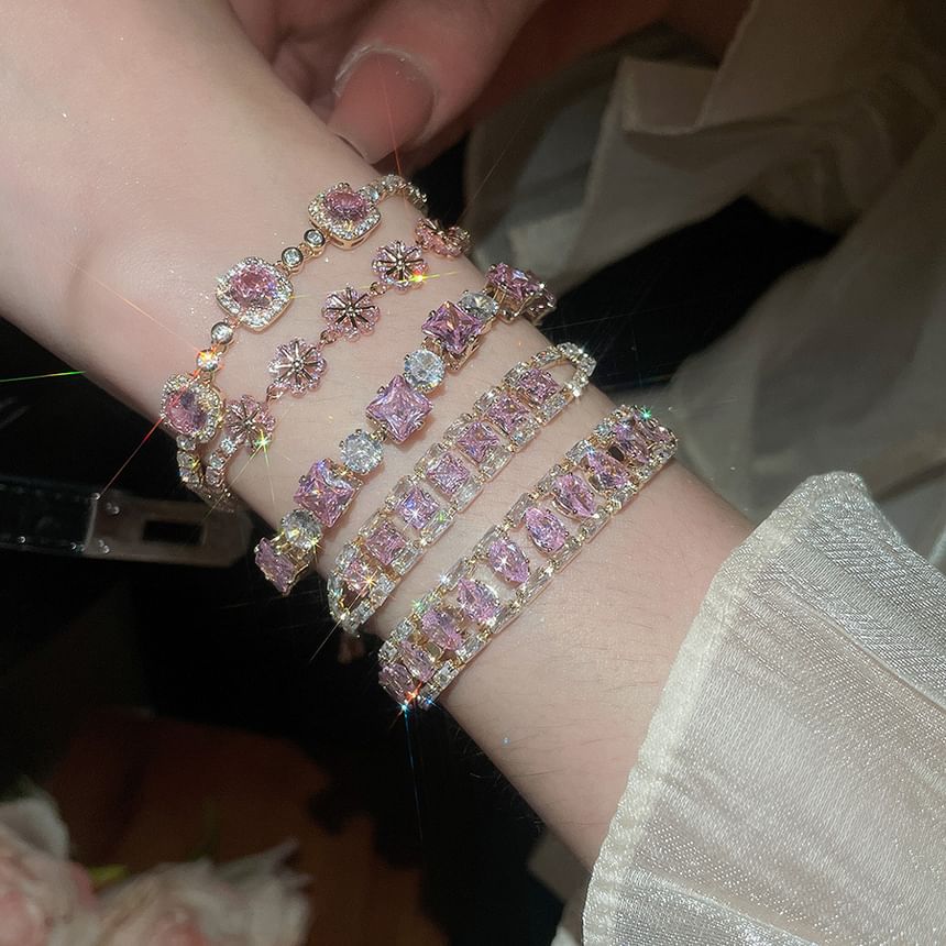 Rhinestone Alloy Designs) (Various Bracelet