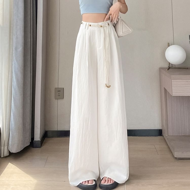 Plain Leg (Various Pants Designs) Wide High Waist