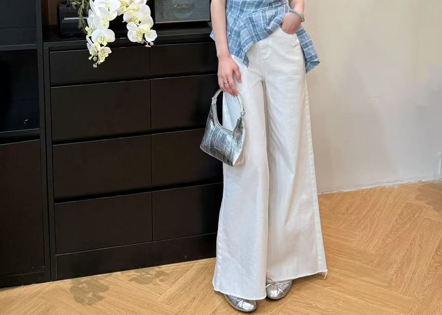 Top Sleeveless Asymmetrical Plaid