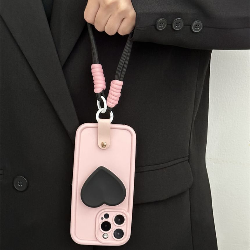 Case Phone Strap with Heart
