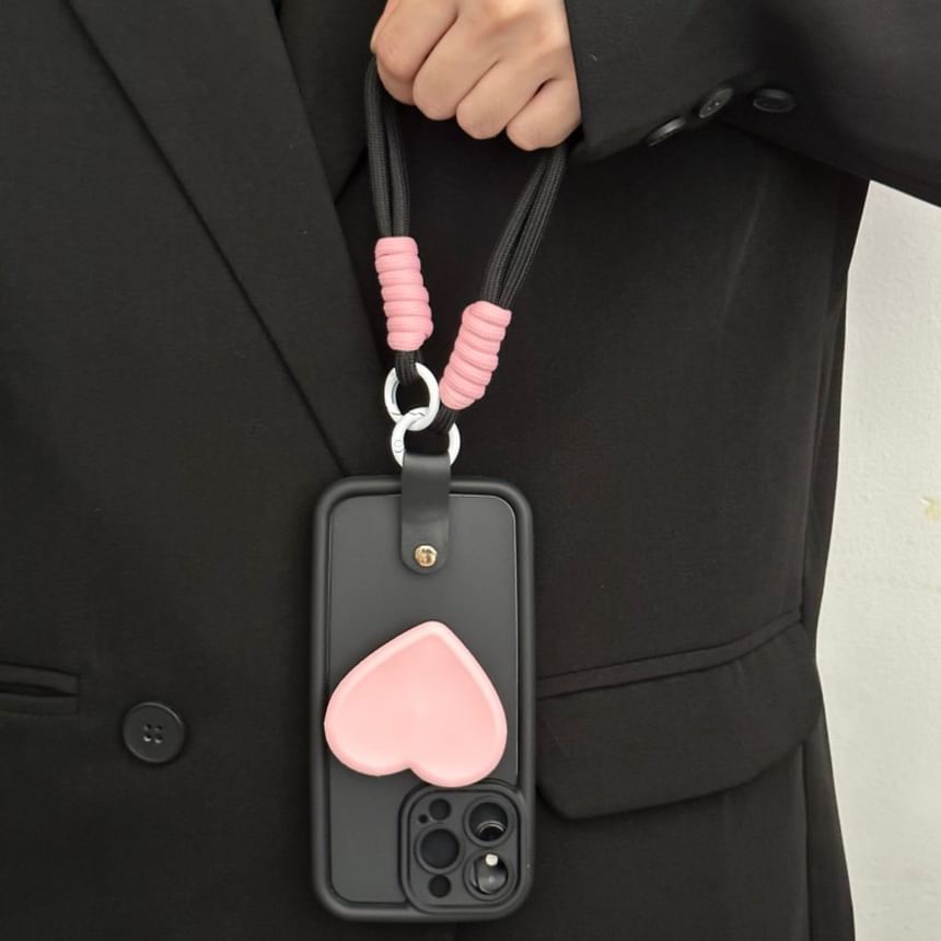 Case Phone Strap with Heart