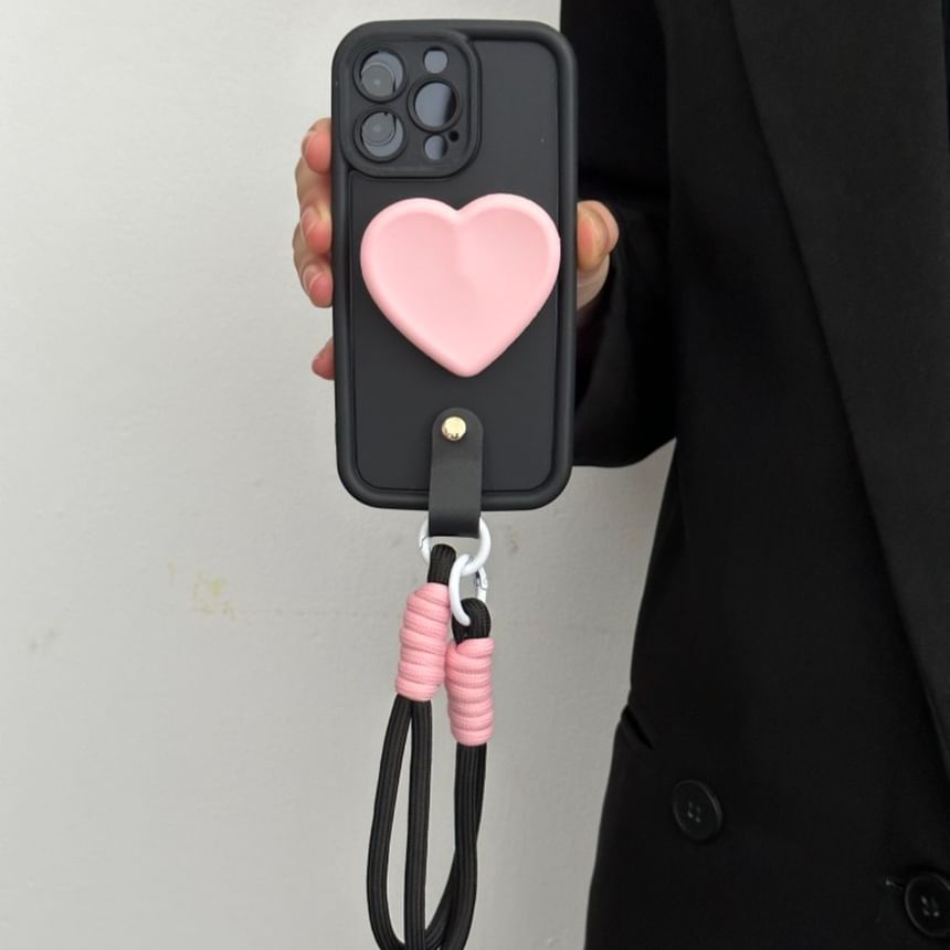Case Phone Strap with Heart