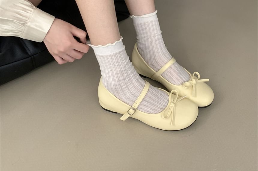 Shoes Hidden Wedge Jane Bow Mary