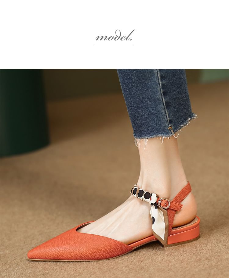 Sandals Pointed Toe Buckle D'Orsay