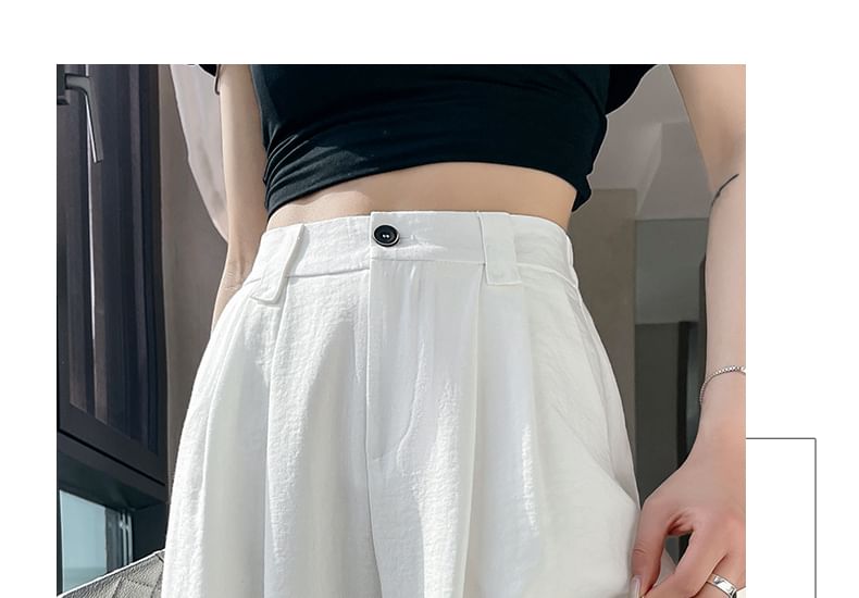 Dress Plain Wide Leg (Various High Designs) Pants Waist