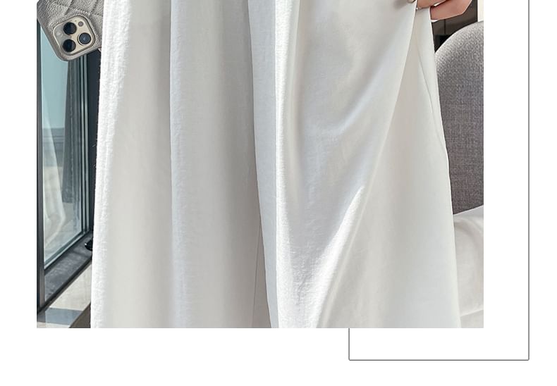 Dress Plain Wide Leg (Various High Designs) Pants Waist