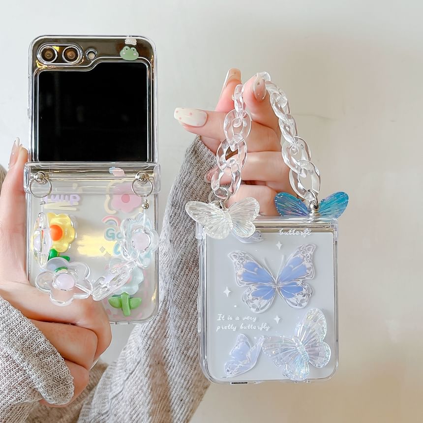 Floral / Butterfly Phone Case / Strap / Set