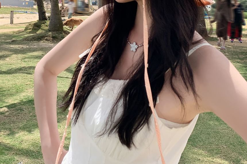 Bucket Hat Lettering Applique Plaid