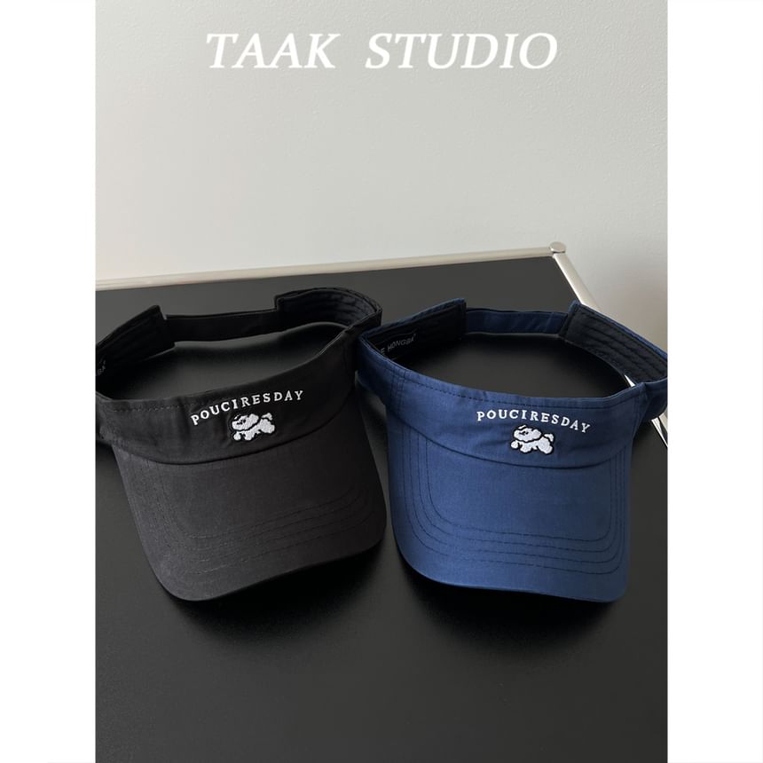 Embroidered Visor Sun Dog