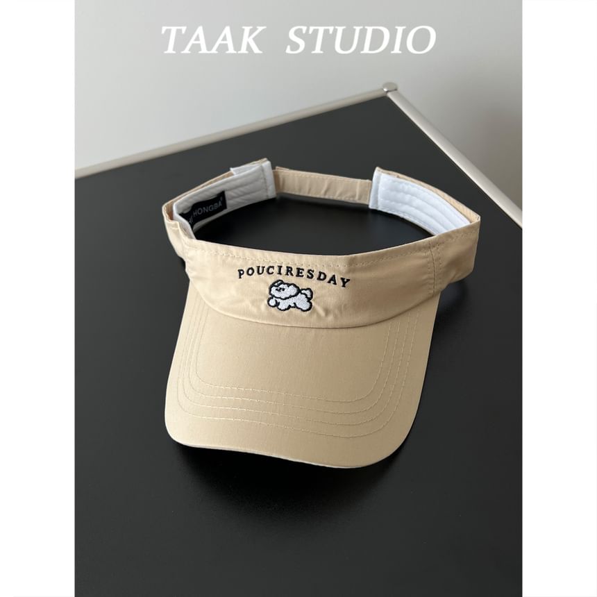 Embroidered Visor Sun Dog