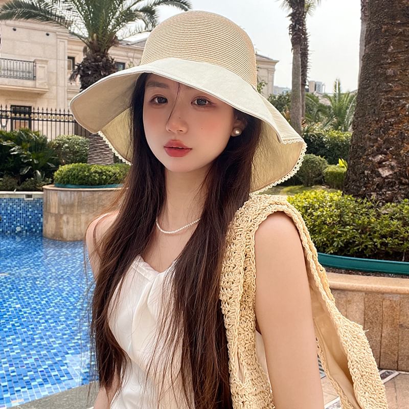 Hat Ribbon Sun Straw